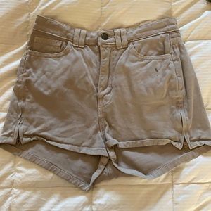 American Apparel High-Waisted Side Zip Shorts